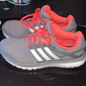 Pink and Grey Adidas Sneakers
